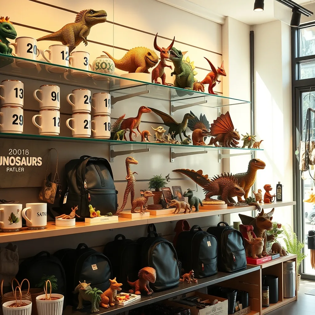 Dinosaure Land 2026 : boutique dinosaures & cadeaux